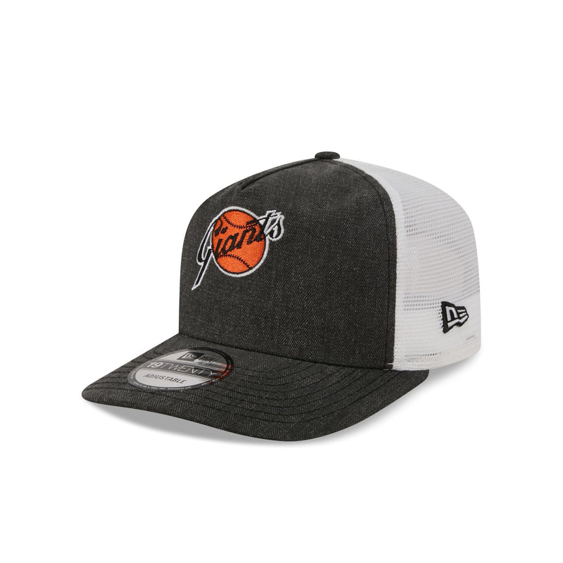 San Francisco Giants Herringbone Team Colors 19TWENTY Trucker Hat