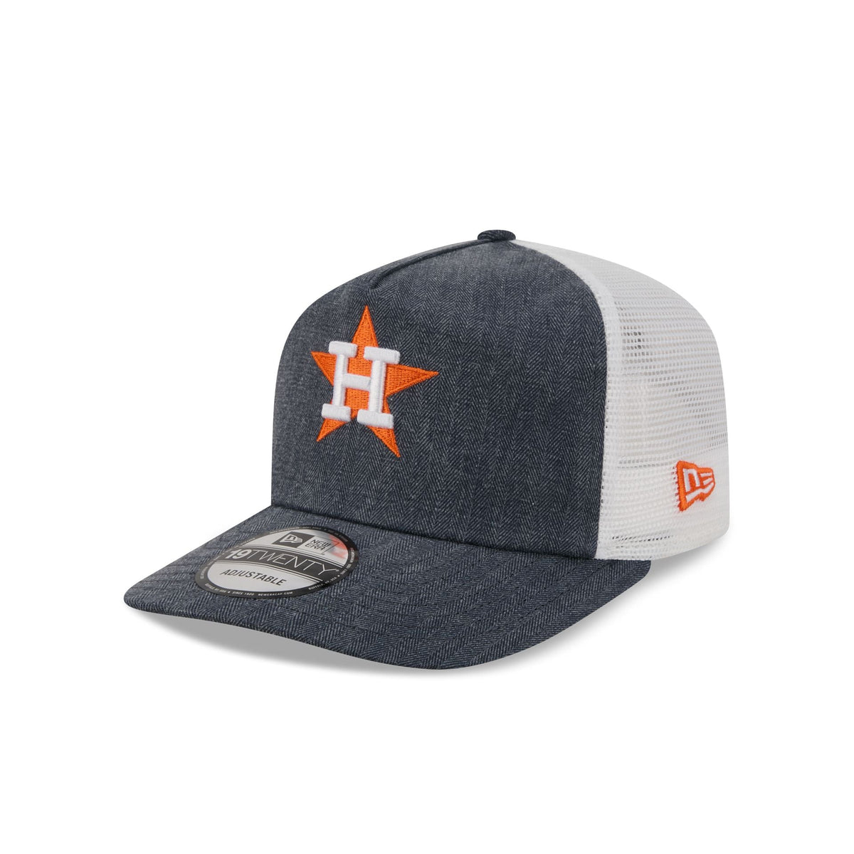 Houston Astros Herringbone Team Colors 19TWENTY Trucker Hat