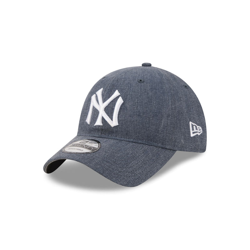 New York Yankees Herringbone Team Colors 9TWENTY Adjustable Hat