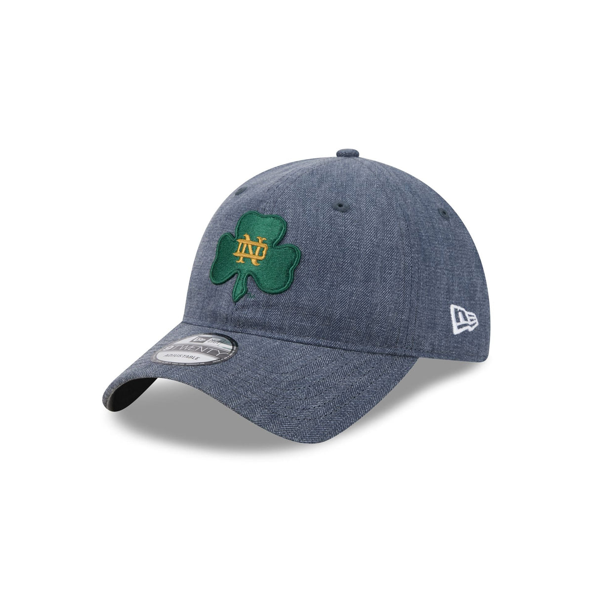 Notre Dame Fighting Irish Herringbone Team Colors 9TWENTY Adjustable Hat