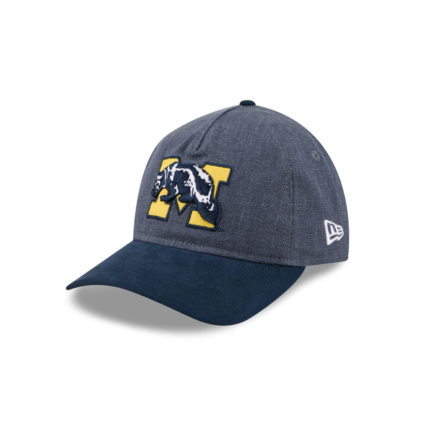 Michigan Wolverines Herringbone Team Colors 9TWENTY A-Frame Adjustable Hat