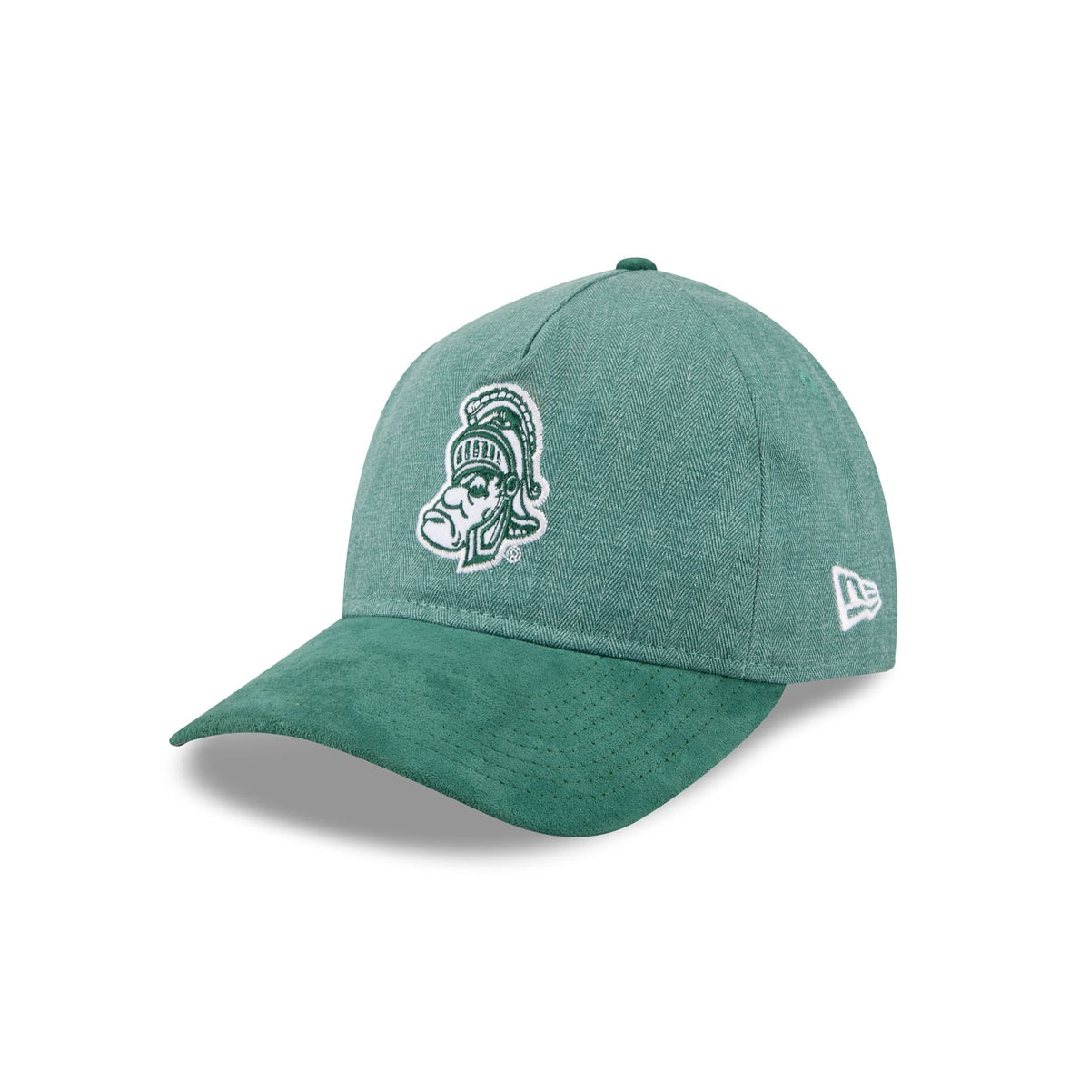 Michigan State Spartans Herringbone Team Colors 9TWENTY A-Frame Adjustable Hat