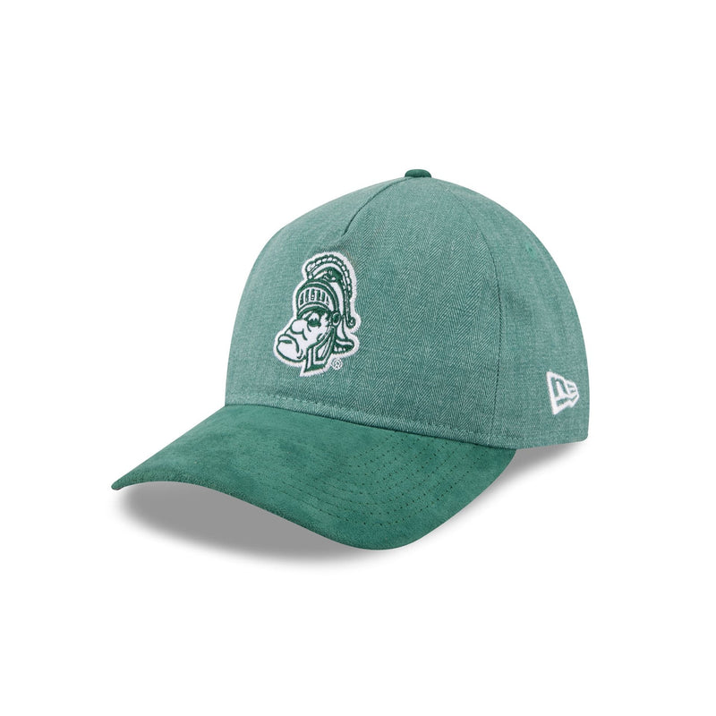 Michigan State Spartans Herringbone Team Colors 9TWENTY A-Frame Adjustable Hat