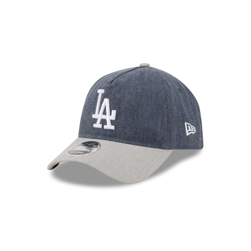 Los Angeles Dodgers Herringbone Team Colors 9FORTY A-Frame Adjustable Hat