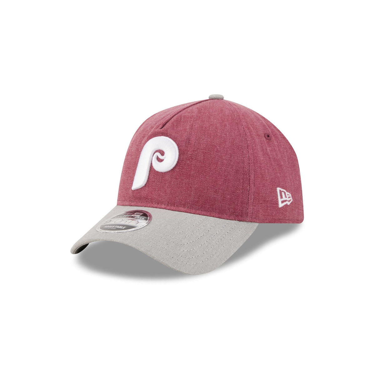 Philadelphia Phillies Herringbone Team Colors 9FORTY A-Frame Adjustable Hat