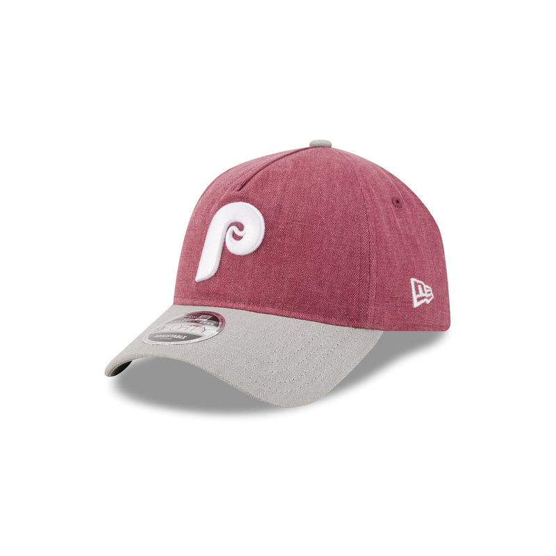 Philadelphia Phillies Herringbone Team Colors 9FORTY A-Frame Adjustable Hat