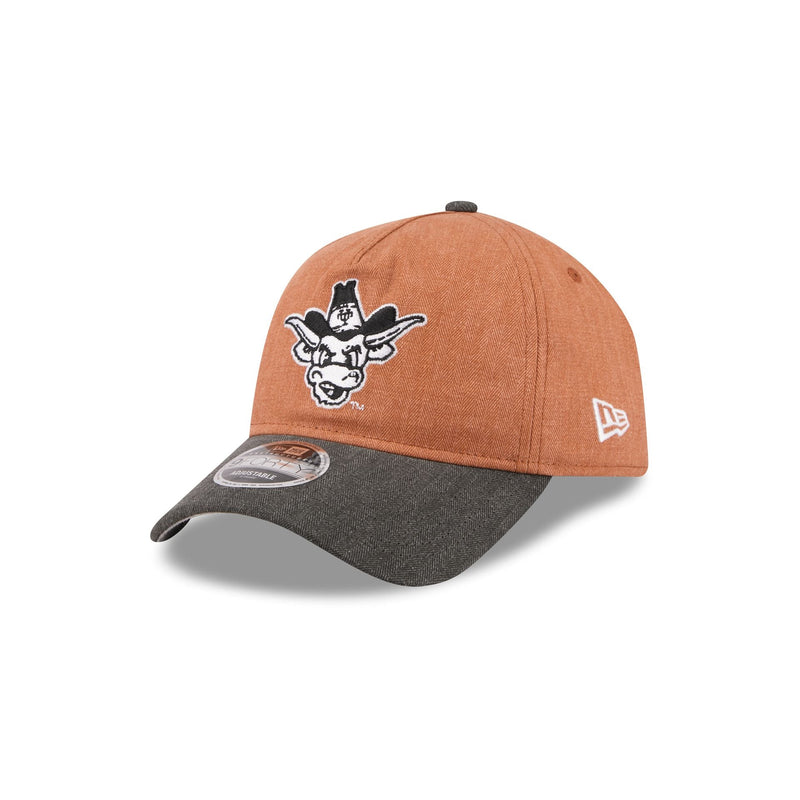 Texas Longhorns Herringbone Team Colors 9FORTY A-Frame Adjustable Hat