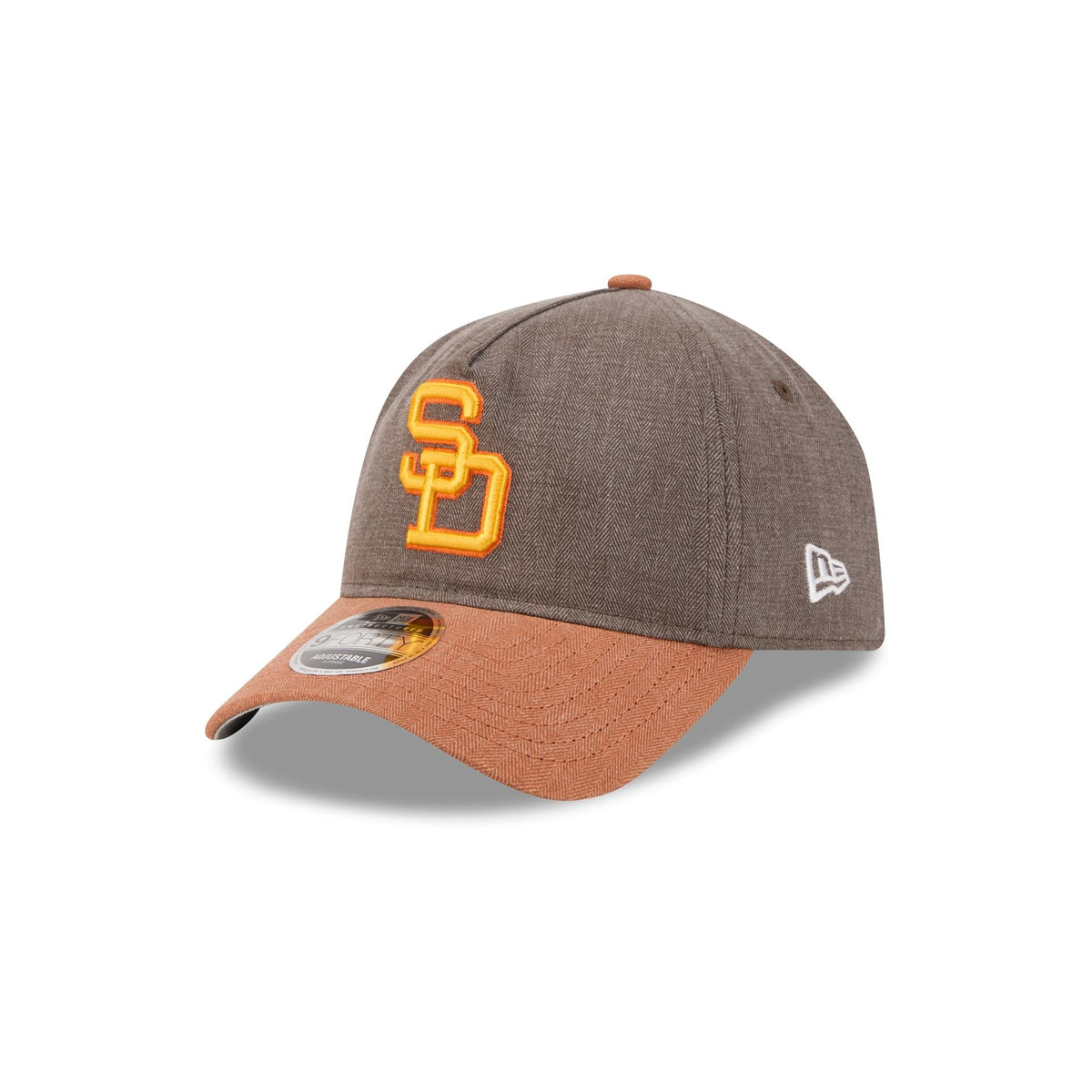 San Diego Padres Herringbone Team Colors 9FORTY A-Frame Adjustable Hat