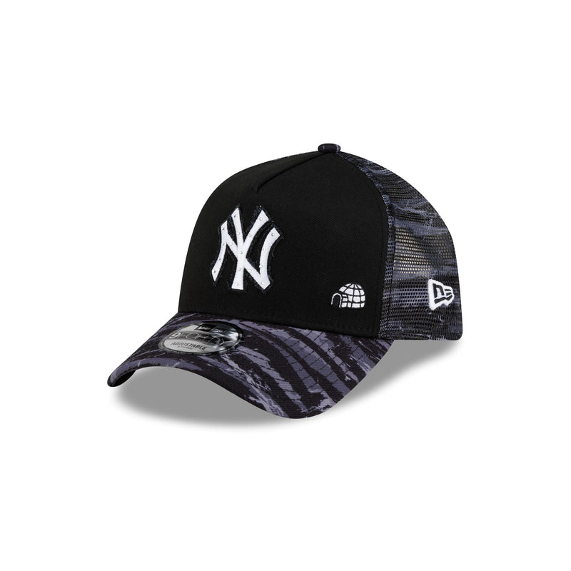 New York Yankees Dion Dawkins Design Lab Camo 9FORTY A-Frame Trucker Hat
