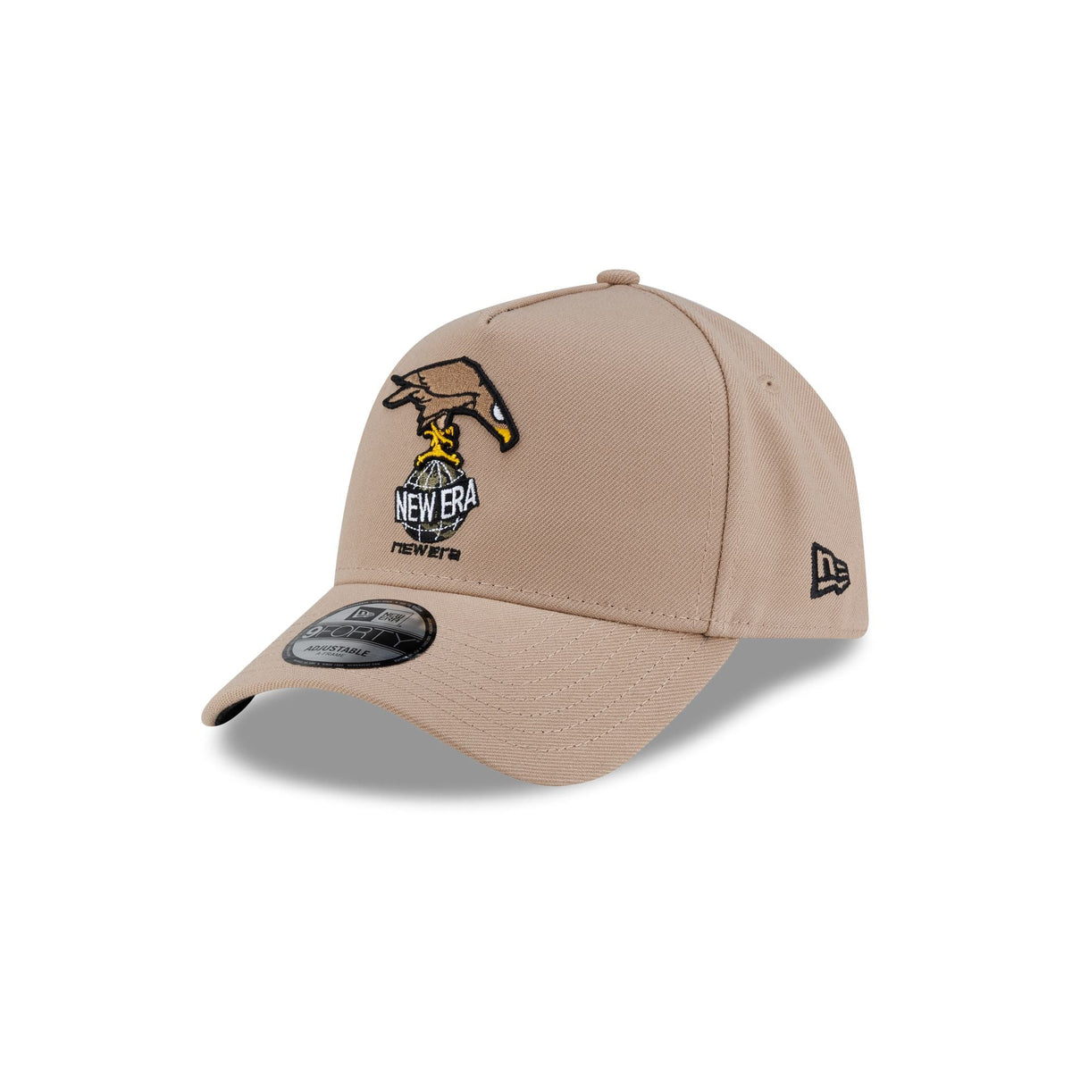 Rodrigo Roji x New Era Cap Soccer Khaki 9FORTY A-Frame Snapback Hat