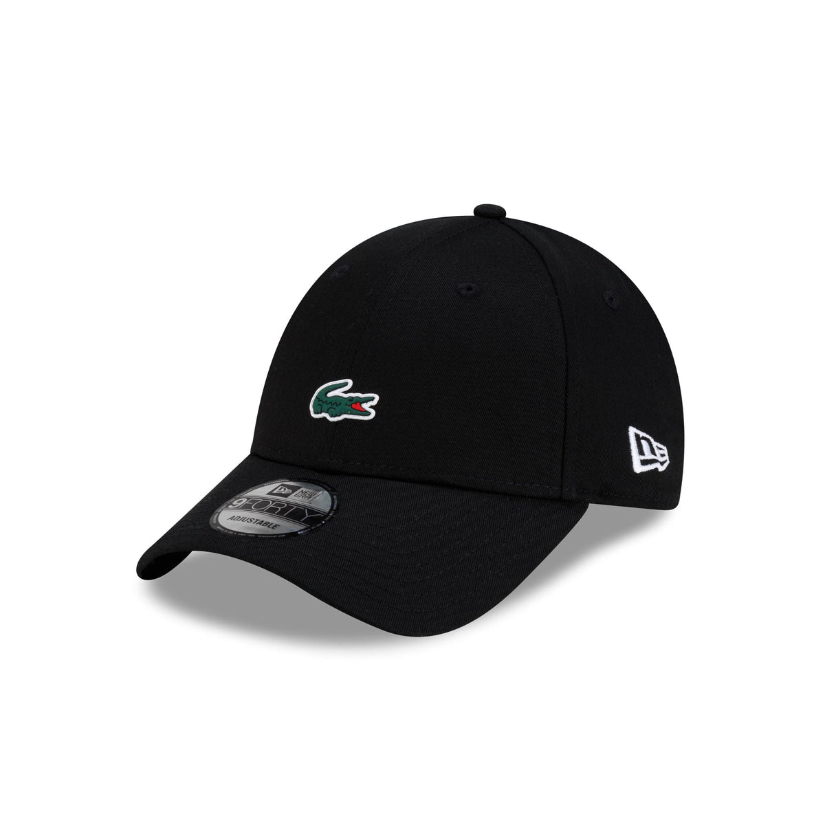 New Era Cap x Lacoste Black 9FORTY Adjustable Hat