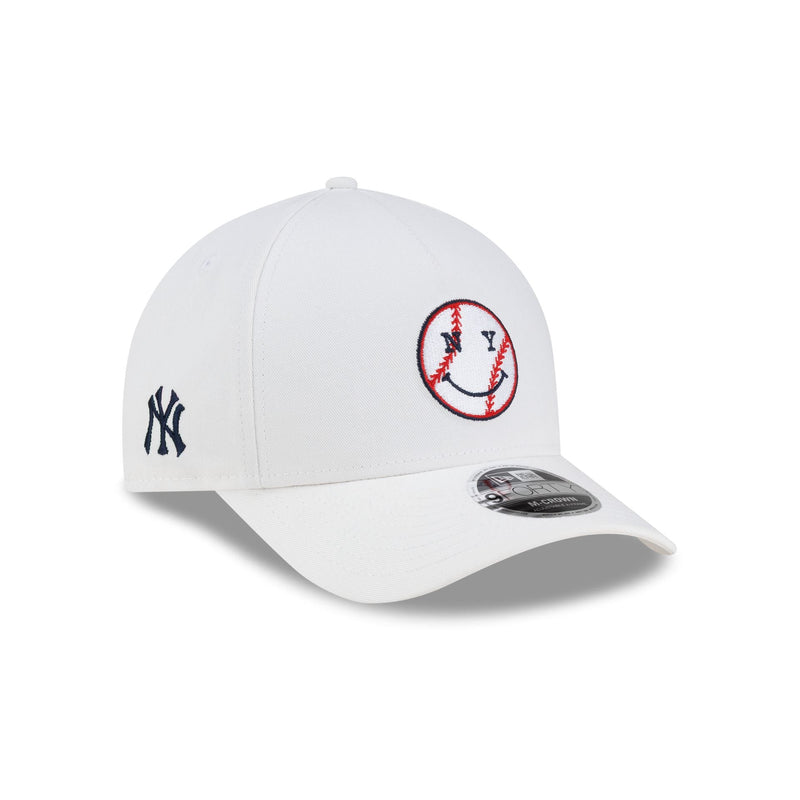 New York or Nowhere x New York Yankees Baseball White 9FORTY M-Crown A-Frame Snapback Hat