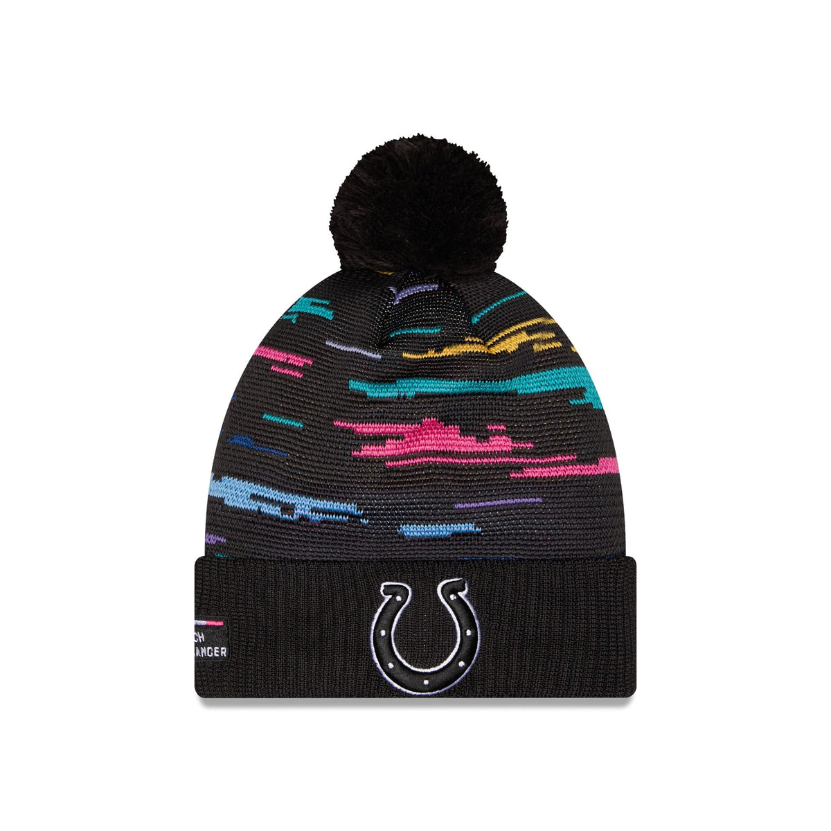 Indianapolis Colts 2026 Crucial Catch Pom Knit Hat