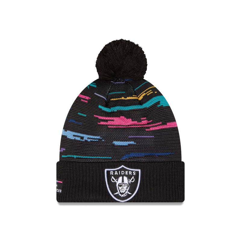 Las Vegas Raiders 2026 Crucial Catch Pom Knit Hat