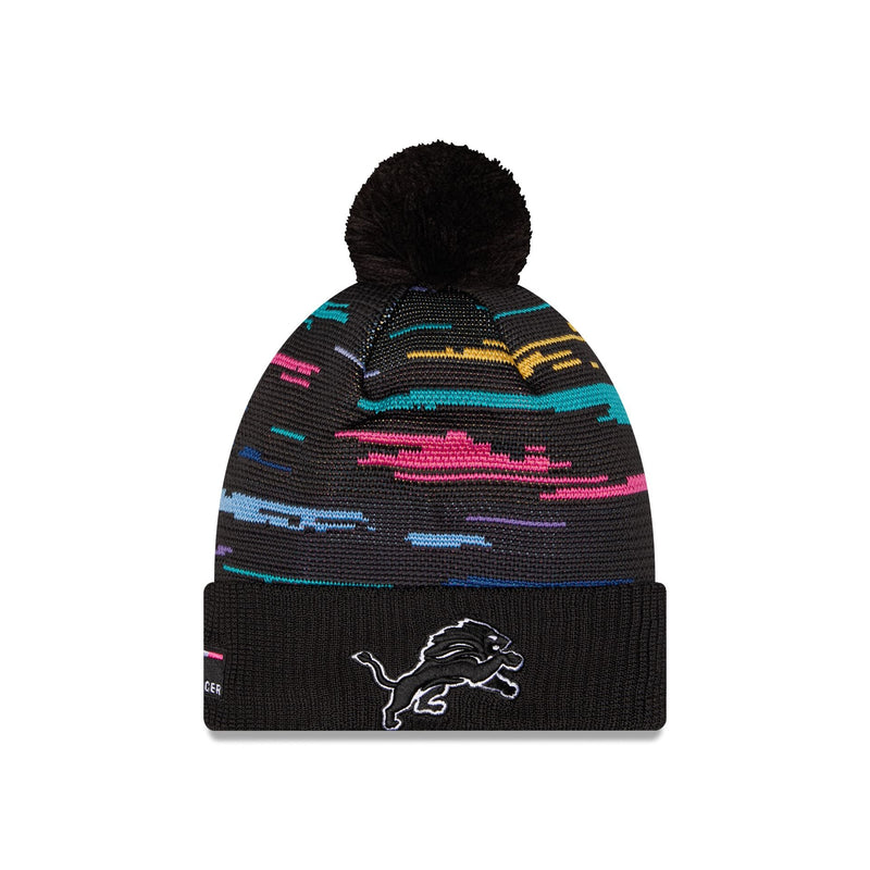 Detroit Lions 2026 Crucial Catch Pom Knit Hat