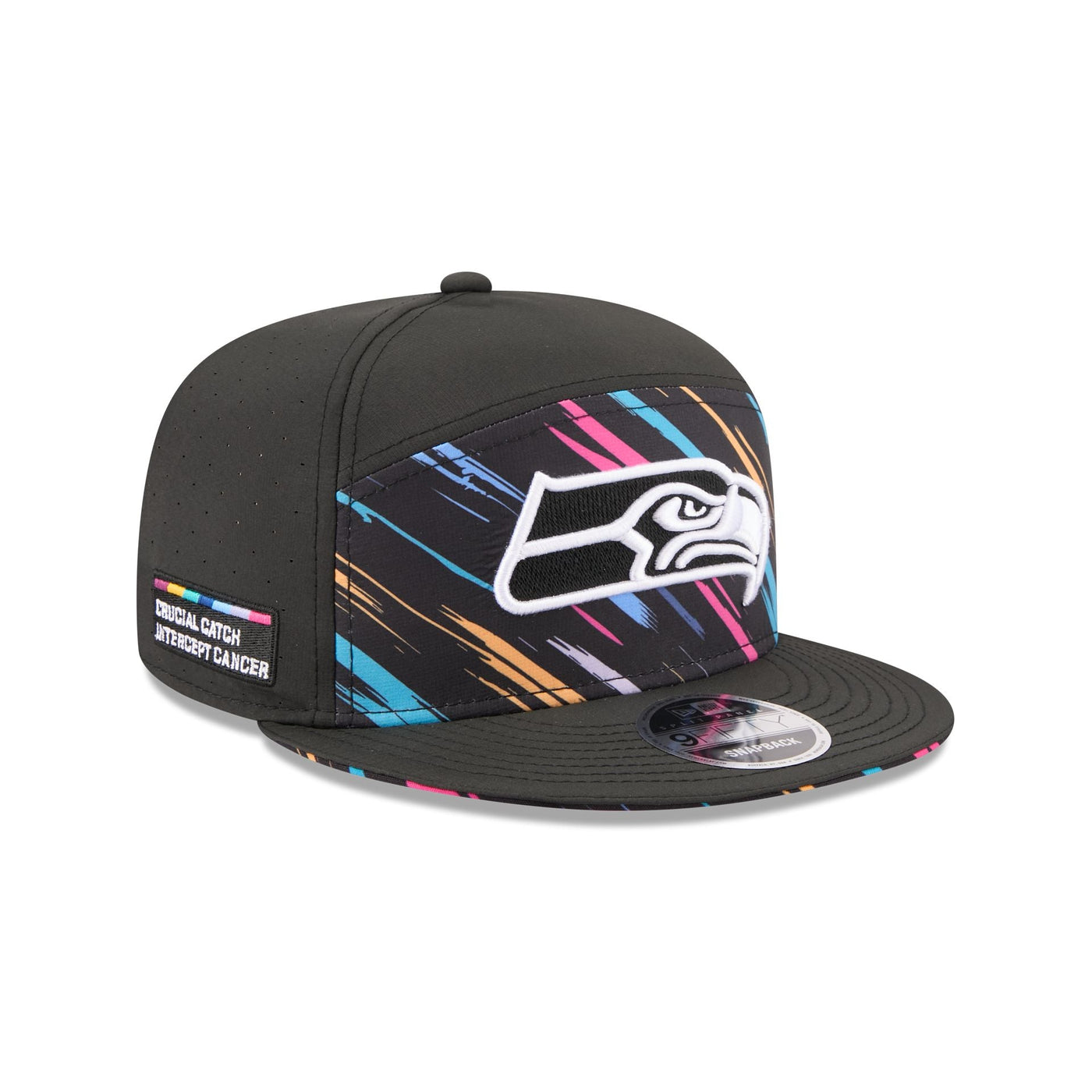 Seattle Seahawks 2026 Crucial Catch Split Panel 9FIFTY Snapback Hat