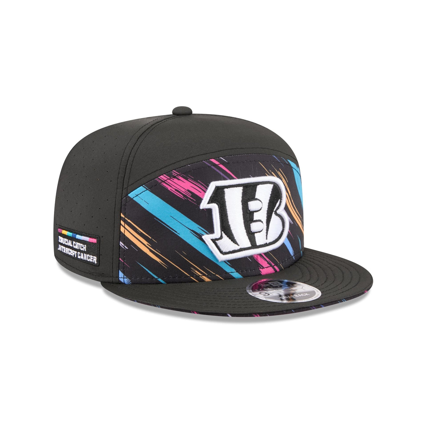 Cincinnati Bengals 2026 Crucial Catch Split Panel 9FIFTY Snapback Hat