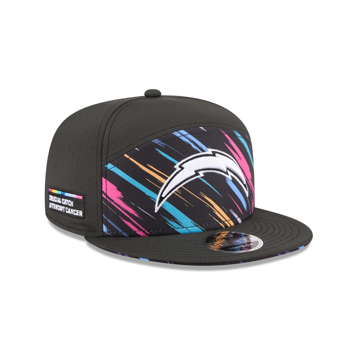 Los Angeles Chargers 2026 Crucial Catch Split Panel 9FIFTY Snapback Hat
