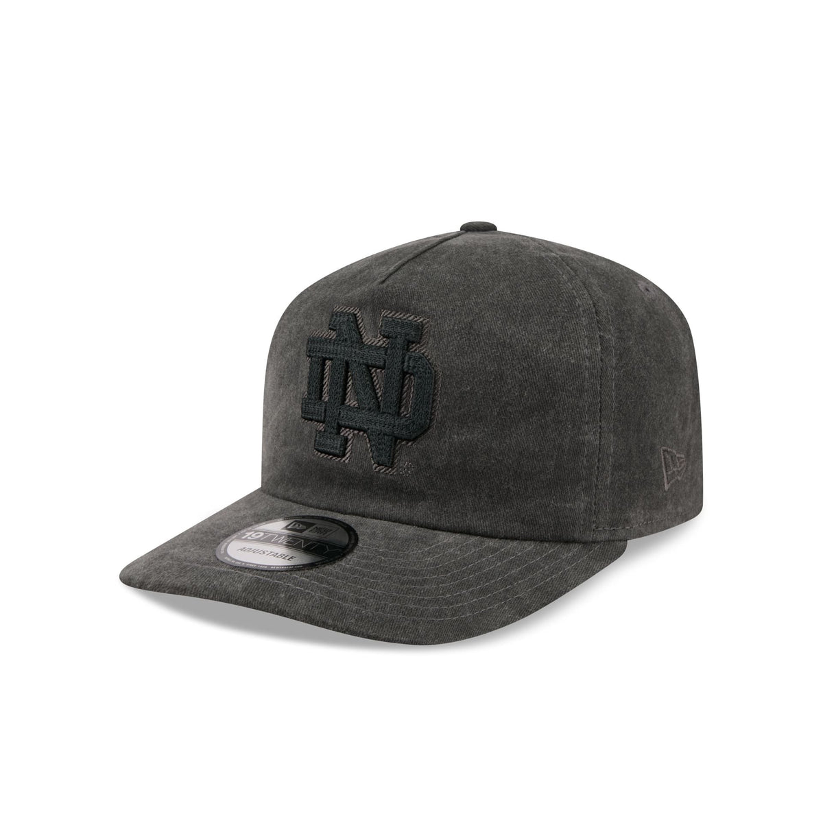 Notre Dame Fighting Irish Black Pigment Dye 19TWENTY Snapback Hat