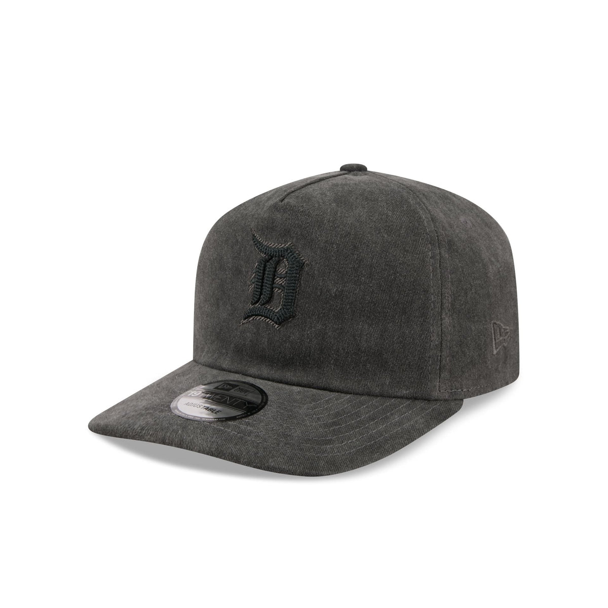 Detroit Tigers Black Pigment Dye 19TWENTY Snapback Hat