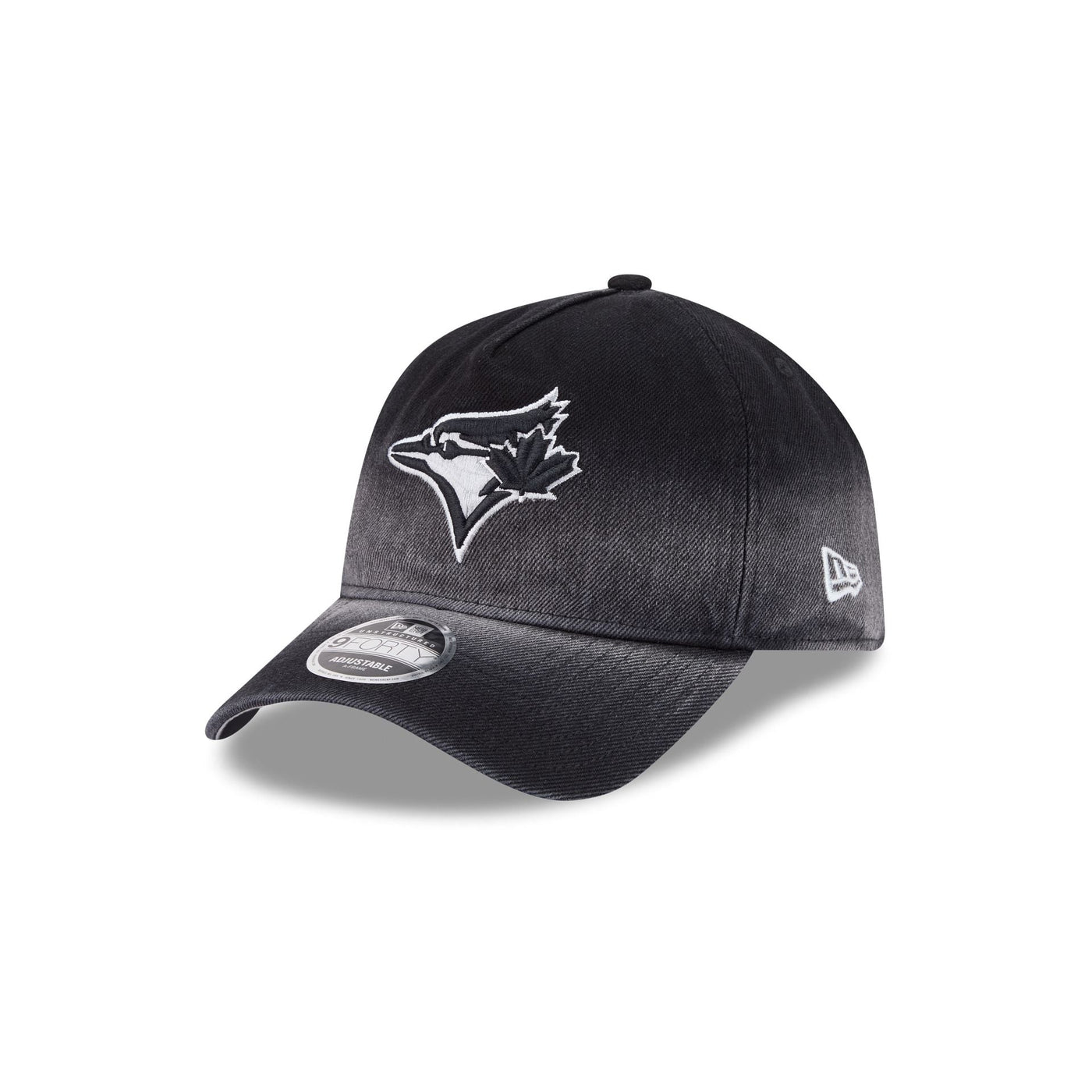 Toronto Blue Jays Washed Black Denim 9FORTY A-Frame Unstructured Snapback Hat