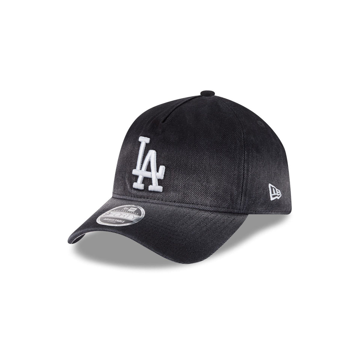 Los Angeles Dodgers Washed Black Denim 9FORTY A-Frame Unstructured Snapback Hat