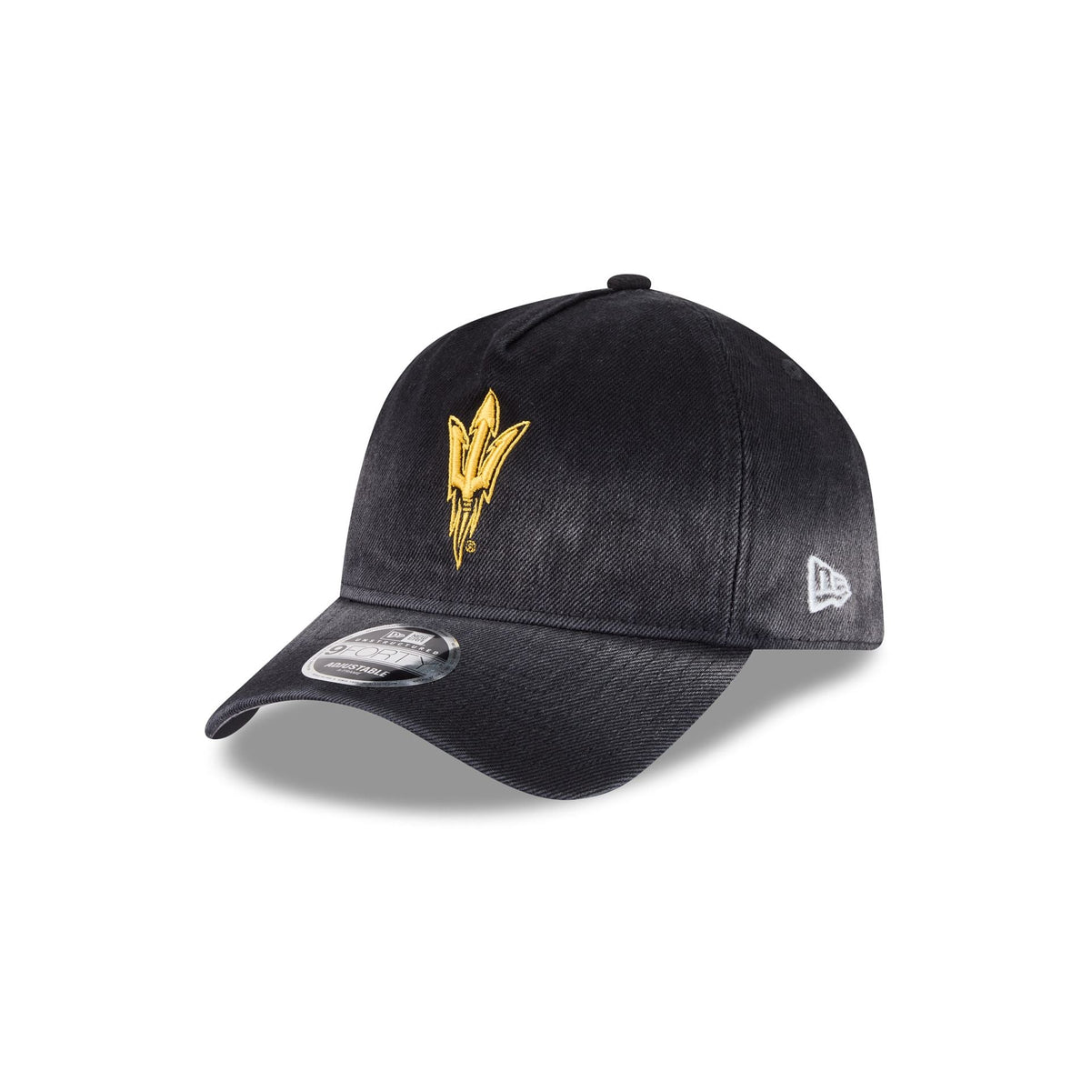 Arizona State Sun Devils Washed Black Denim 9FORTY A-Frame Unstructured Snapback Hat
