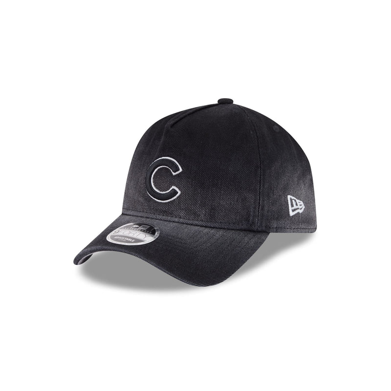Chicago Cubs Washed Black Denim 9FORTY A-Frame Unstructured Snapback Hat