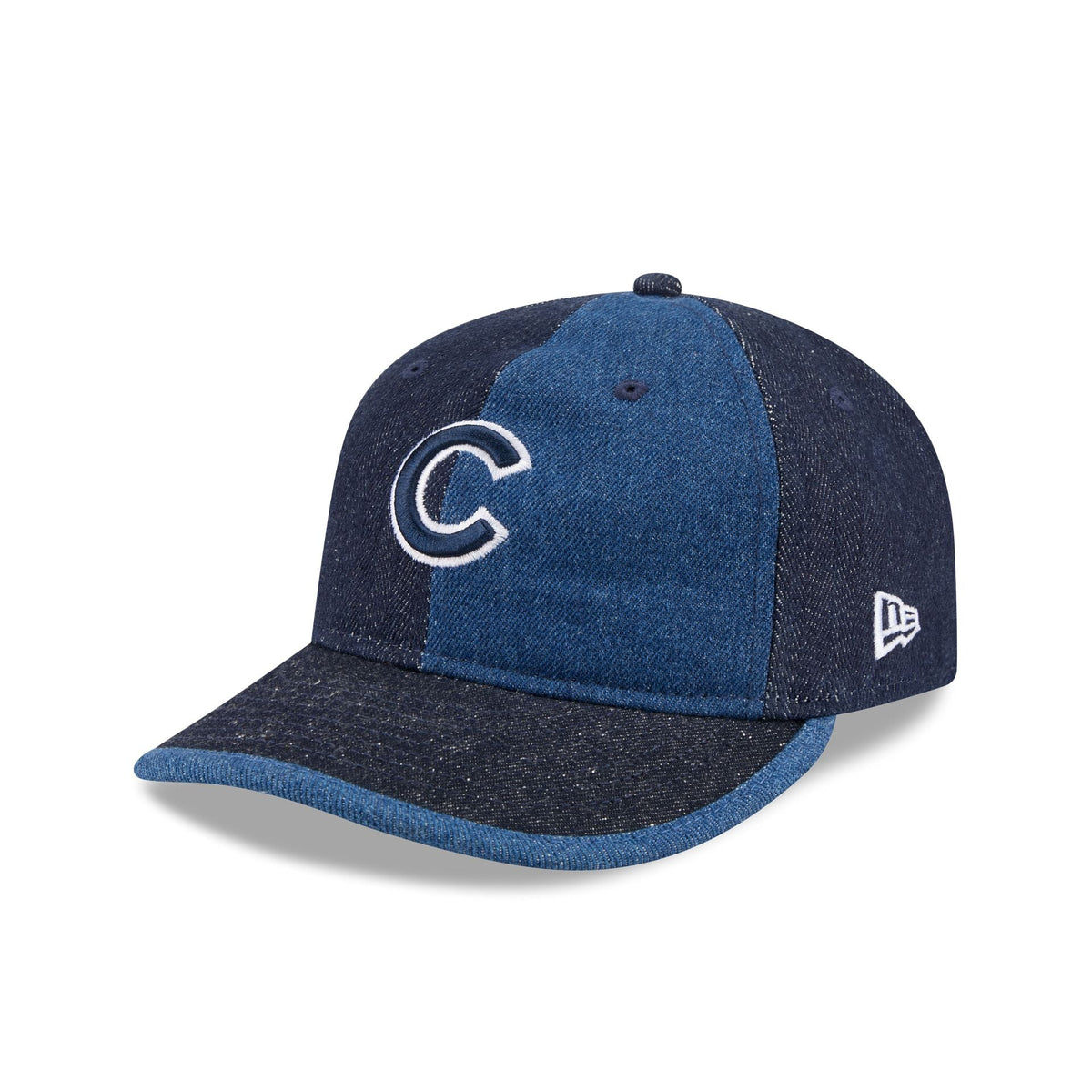 Chicago Cubs Multi-Panel Denim Retro Crown 59FIFTY Fitted Hat