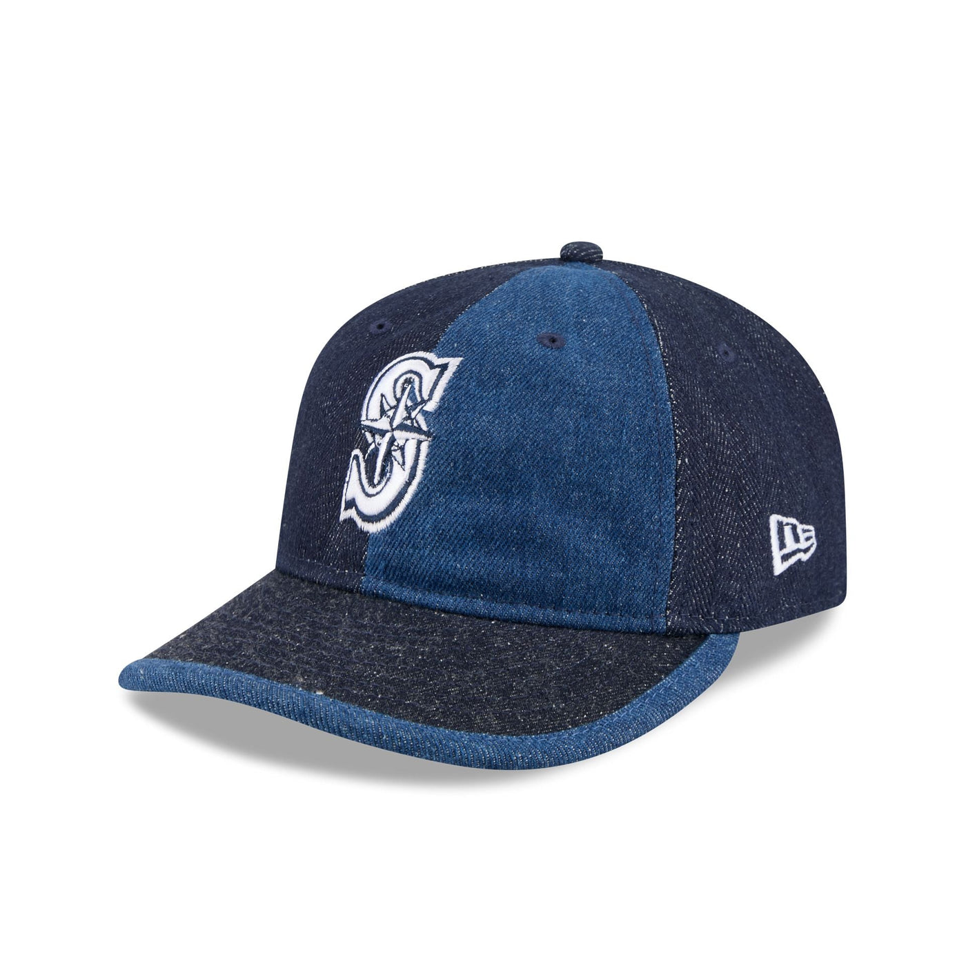 Seattle Mariners Multi-Panel Denim Retro Crown 59FIFTY Fitted Hat