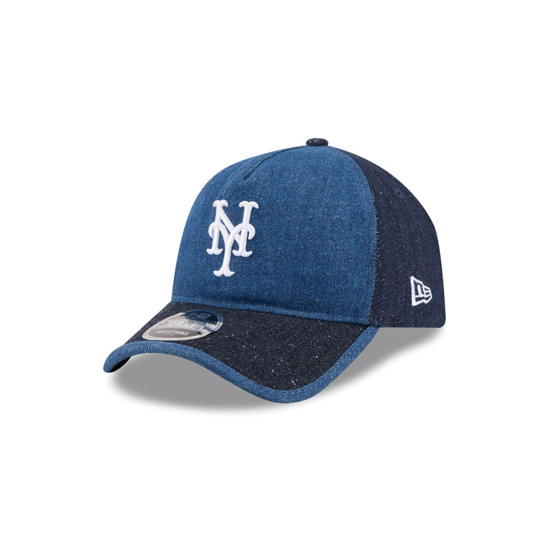 New York Mets Multi-Panel Denim 9FORTY A-Frame Unstructured Adjustable Hat
