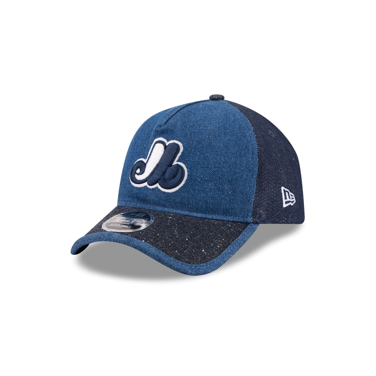 Montreal Expos Multi-Panel Denim 9FORTY A-Frame Unstructured Adjustable Hat