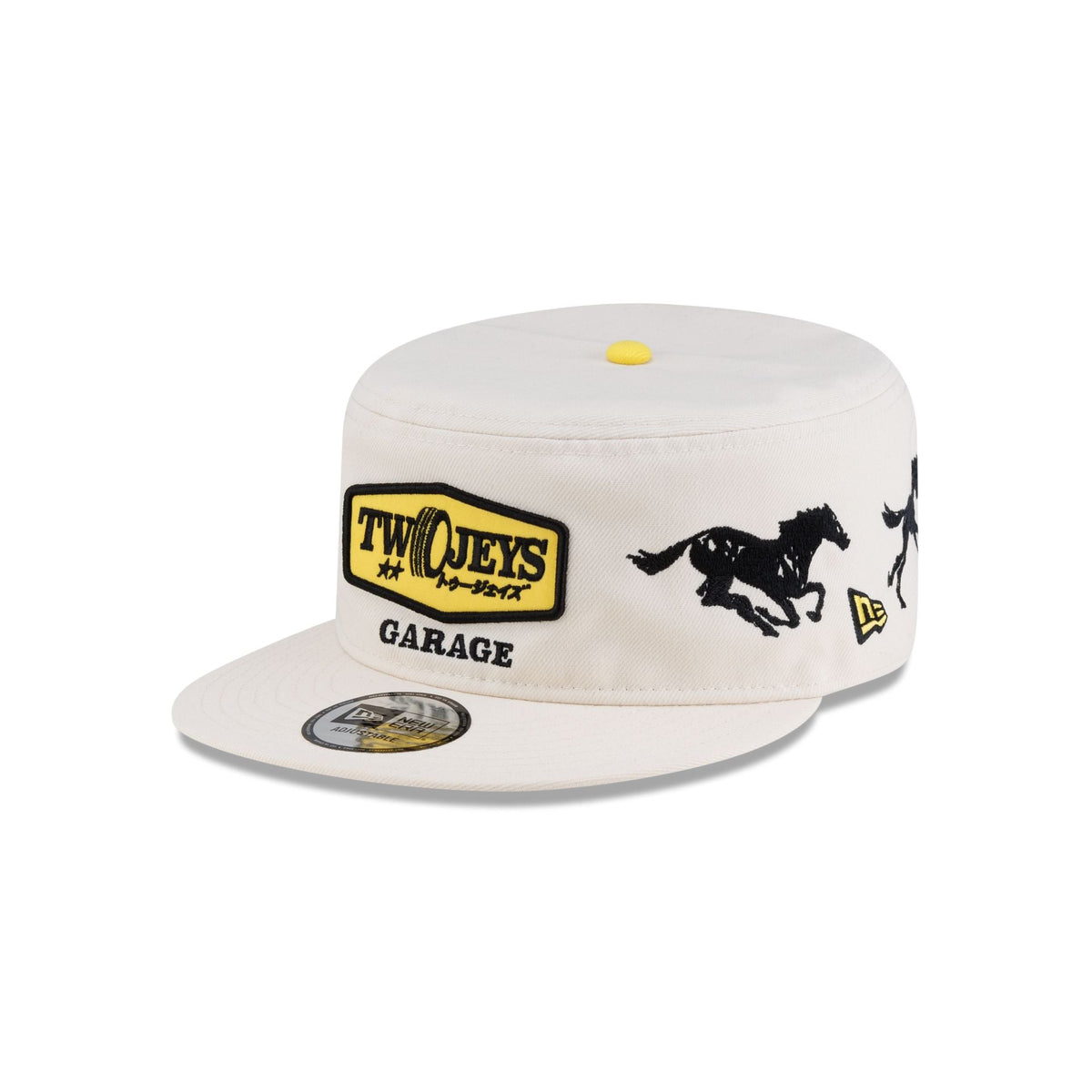 TwoJeys All Over Chrome Pillbox Adjustable Hat