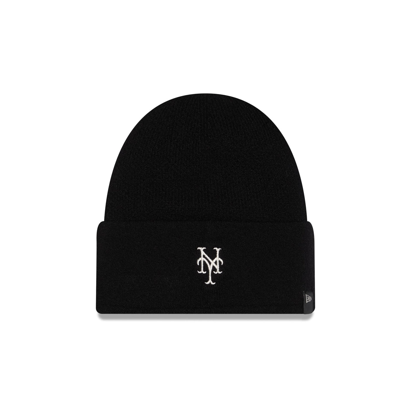 New York Mets Cashmere Black Cuffless Knit Beanie Hat