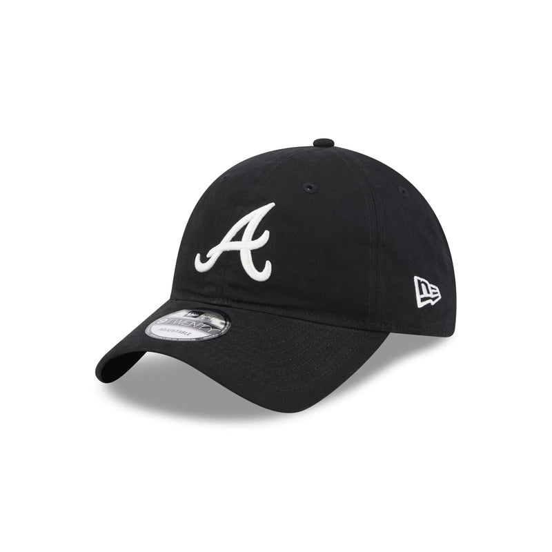 Atlanta Braves Nylon Black 9TWENTY Adjustable Hat