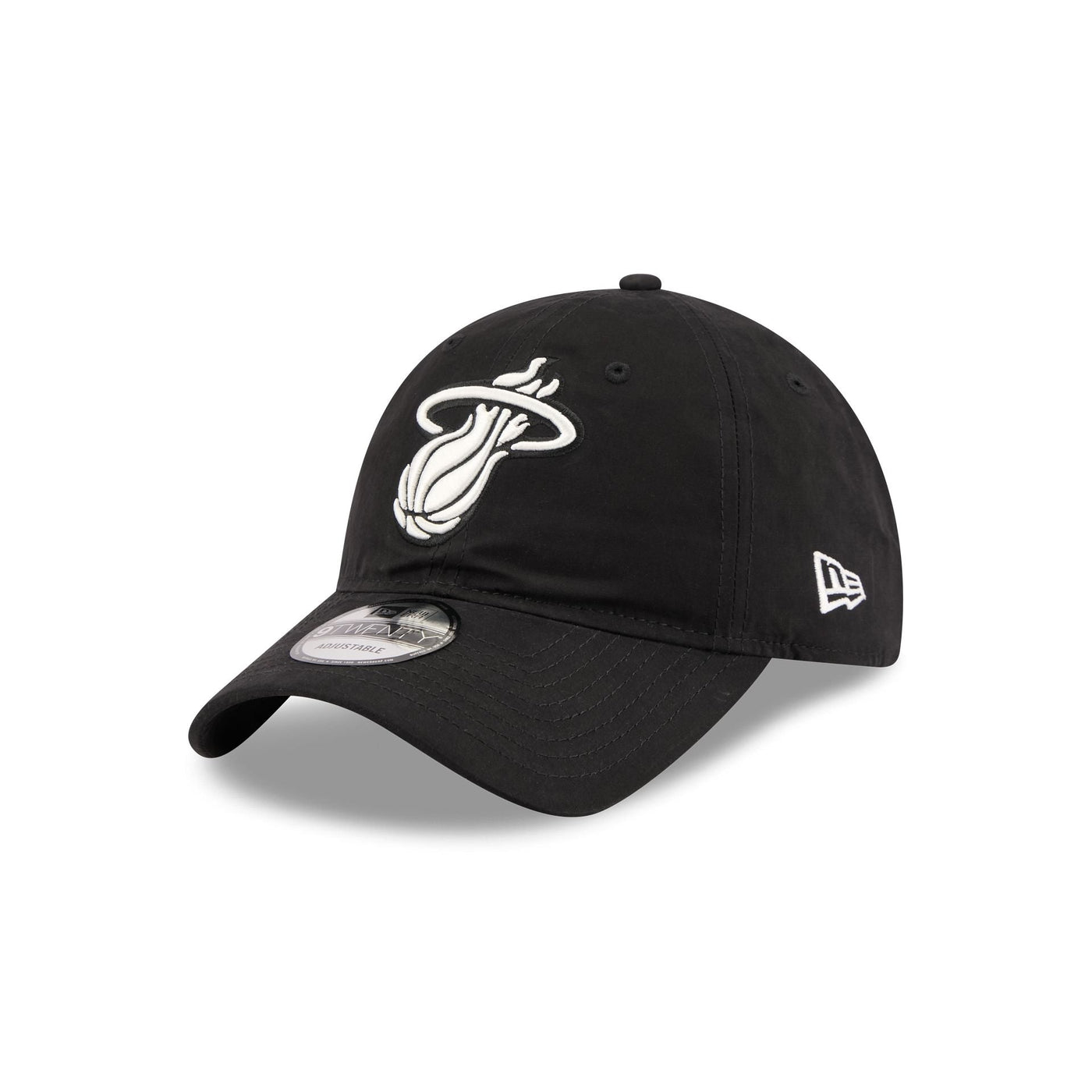Miami Heat Nylon Black 9TWENTY Adjustable Hat