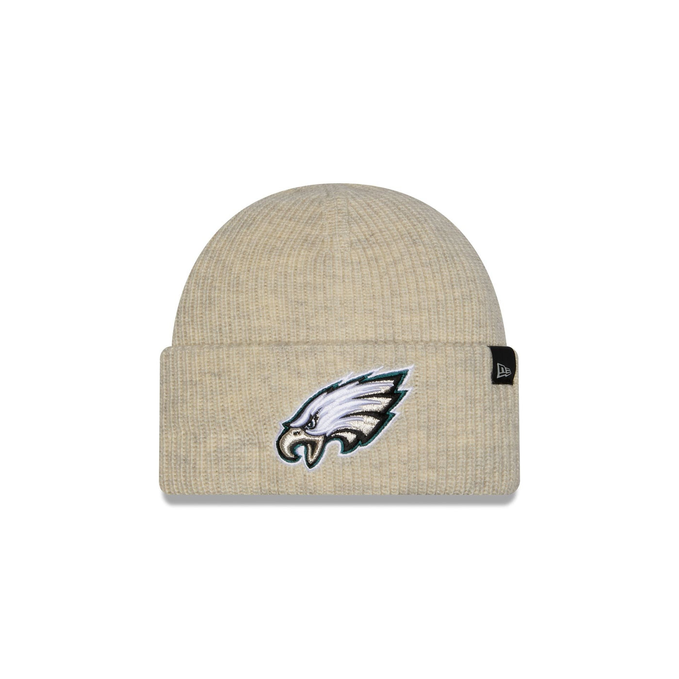 Philadelphia Eagles Woolen Heather Gray Short Cuff Knit Beanie Hat