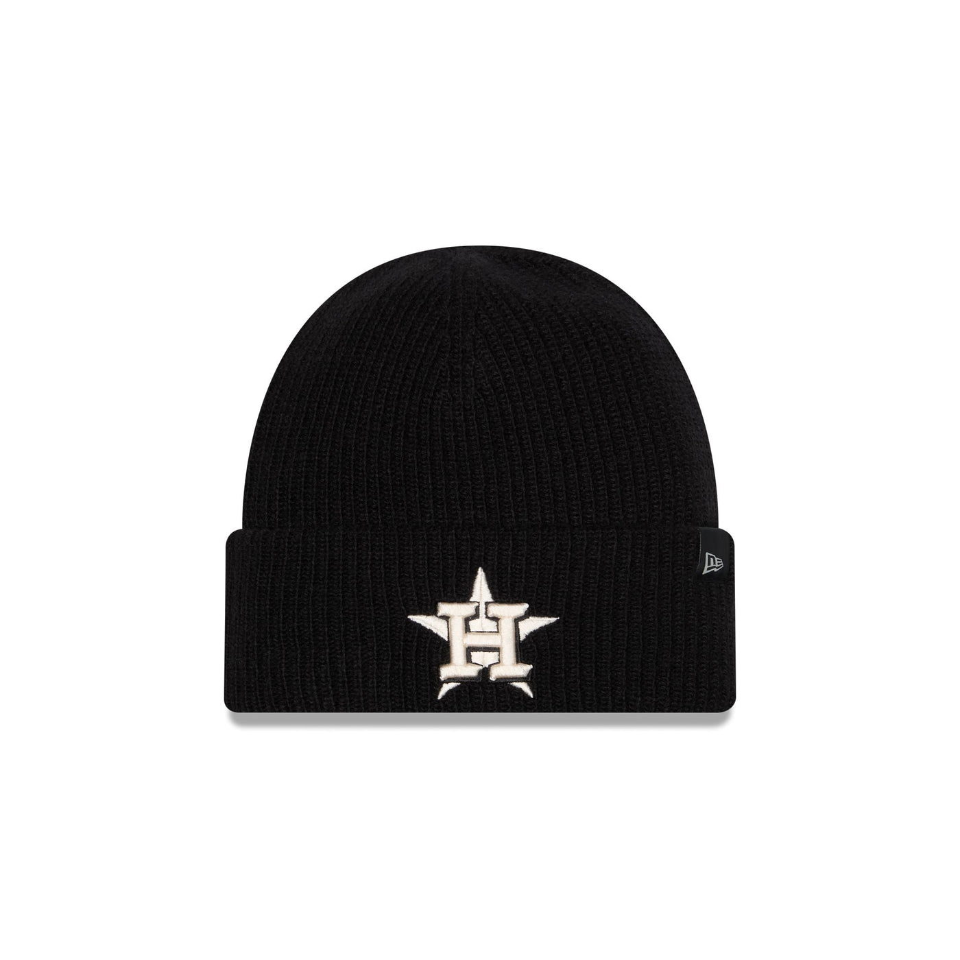 Houston Astros Woolen Black Short Cuff Knit Beanie Hat
