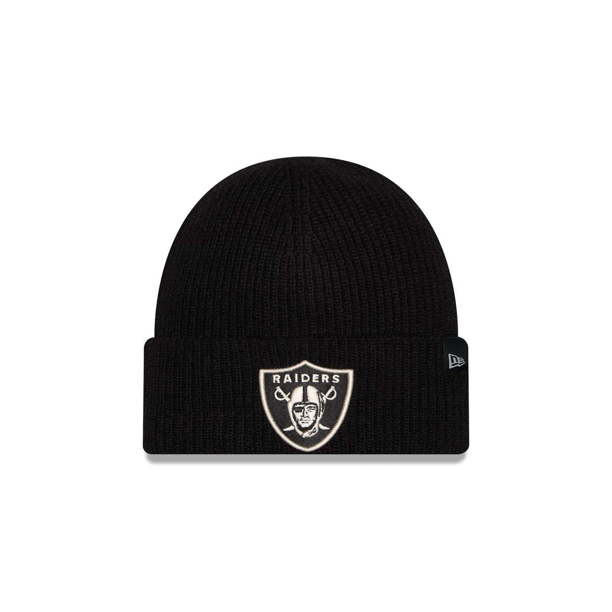 Las Vegas Raiders Woolen Black Short Cuff Knit Beanie Hat