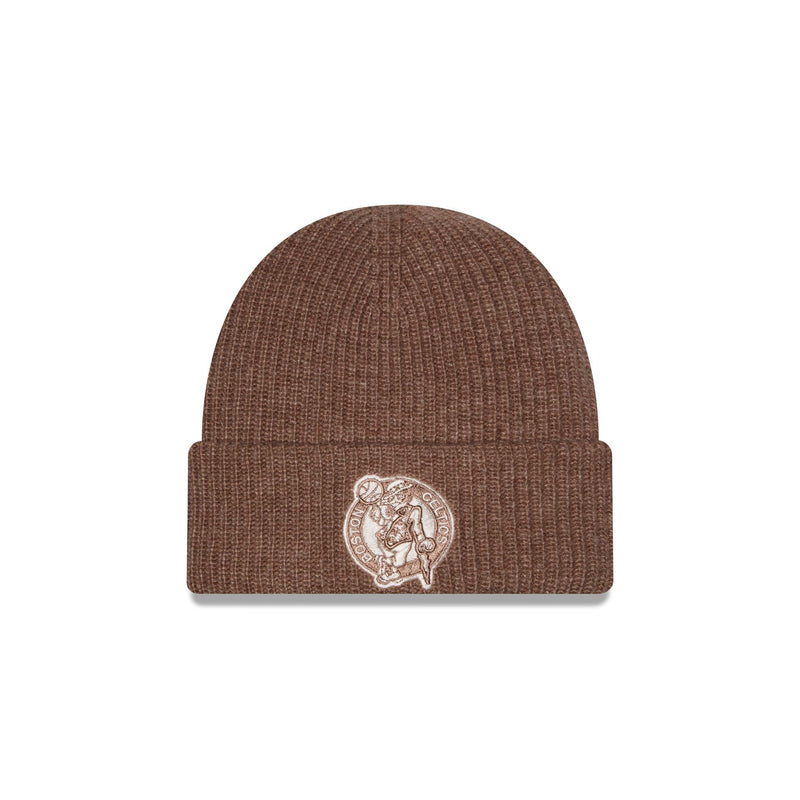 Boston Celtics Woolen Tan Short Cuff Knit Beanie Hat