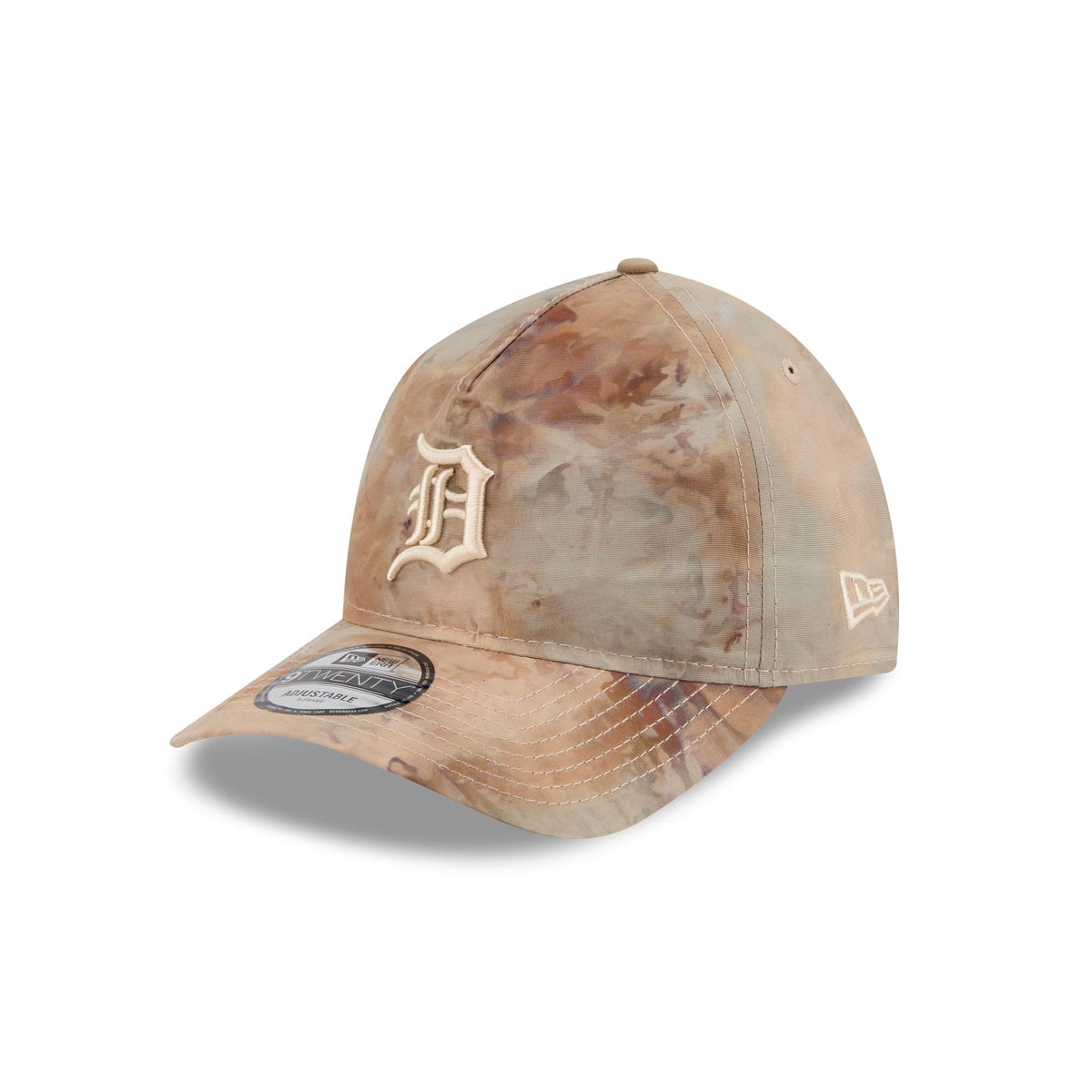 Detroit Tigers Washed Nylon Brown 9TWENTY A-Frame Adjustable Hat