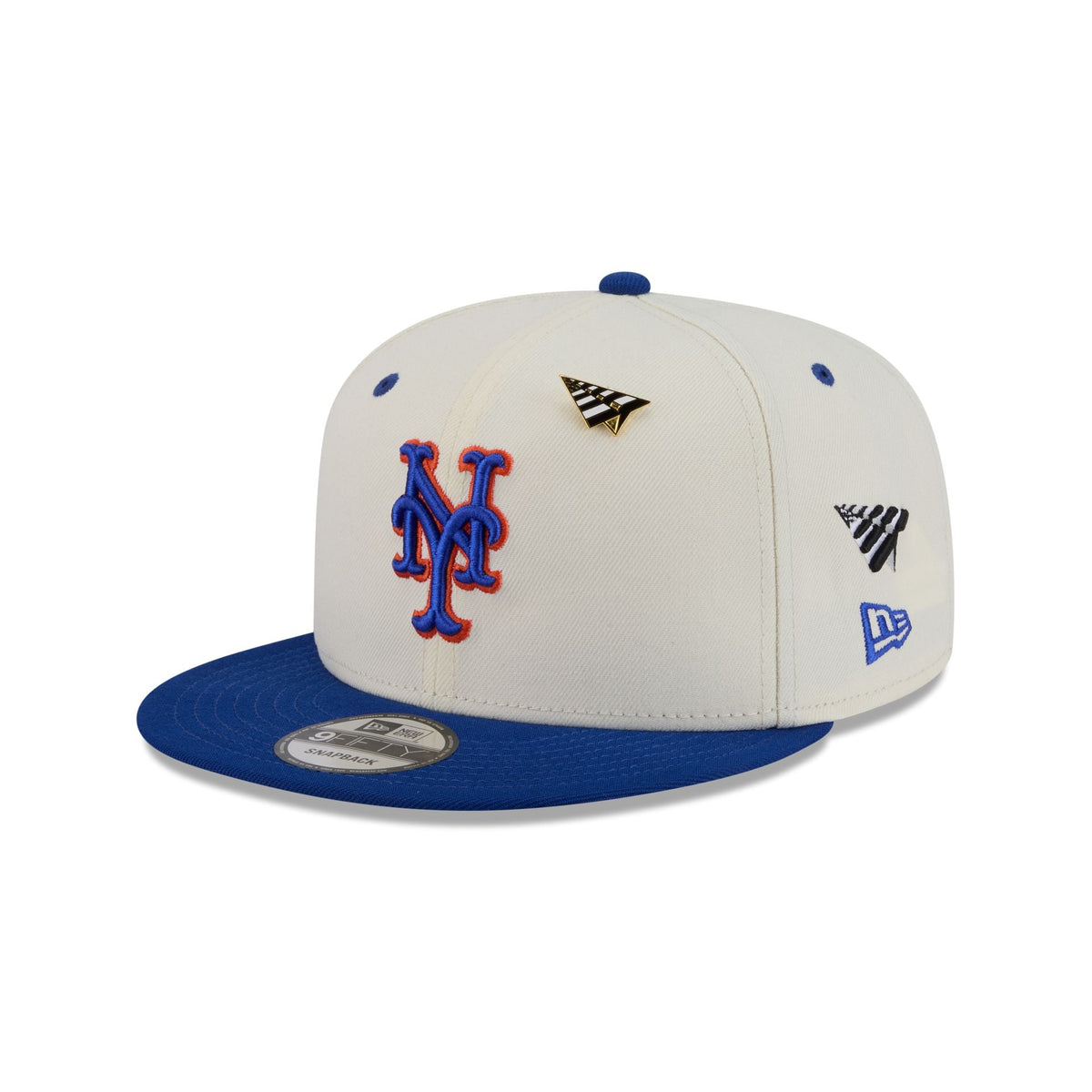 Paper Planes x New York Mets Chrome White 9FIFTY Snapback Hat