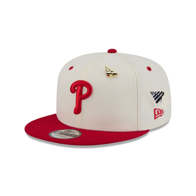 Paper Planes x Philadelphia Phillies Chrome White 9FIFTY Snapback Hat