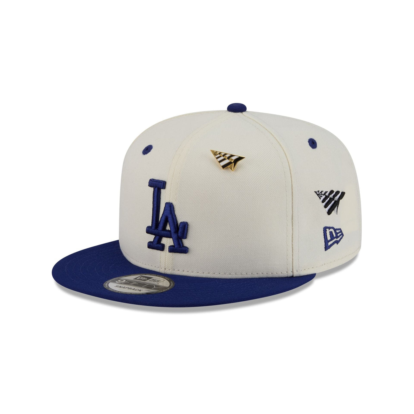 Paper Planes x Los Angeles Dodgers Chrome White 9FIFTY Snapback Hat