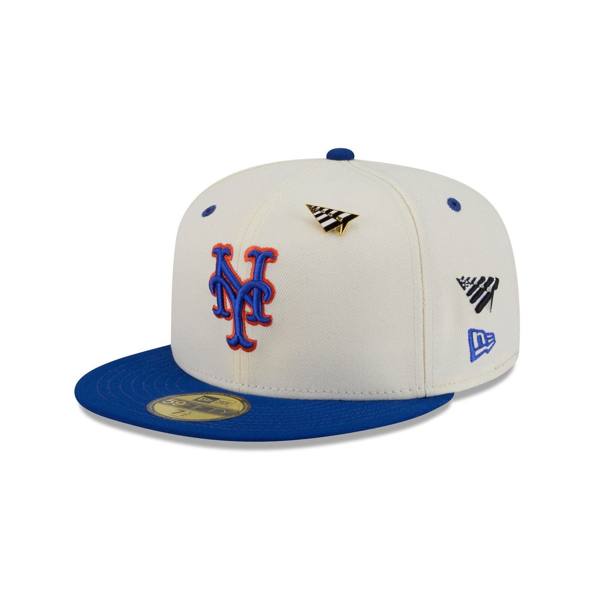 Paper Planes x New York Mets Chrome White 59FIFTY Fitted Hat