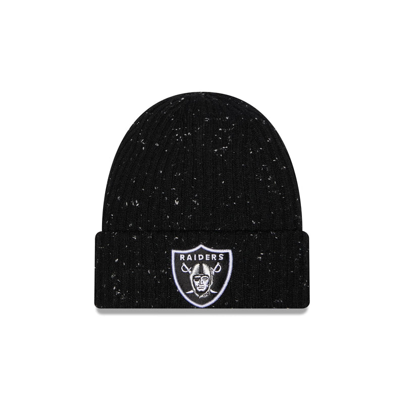 Las Vegas Raiders Speckled Cuff Knit Beanie Hat