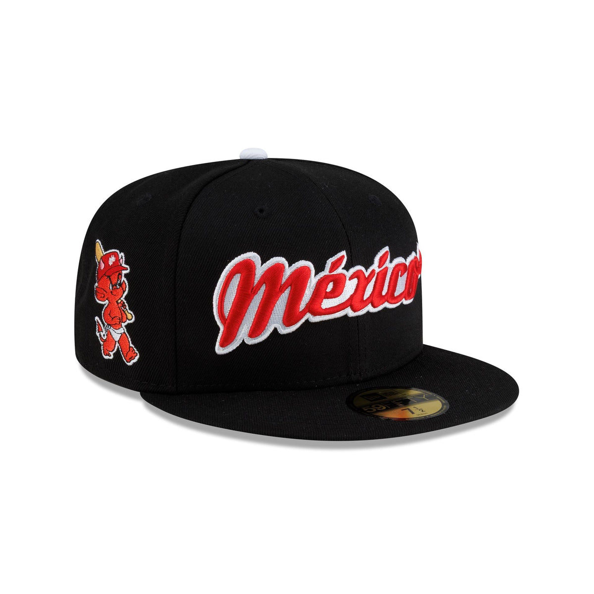 Born x Raised x Diablos Rojos del México Wordmark Black 59FIFTY Fitted Hat