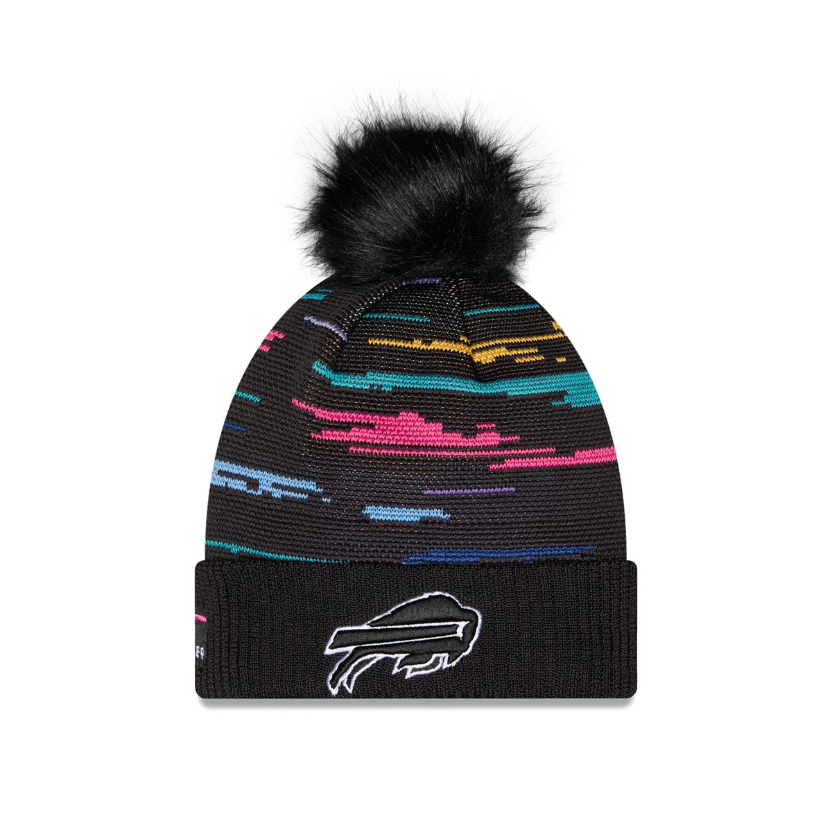 Buffalo Bills 2026 Crucial Catch Women's Pom Knit Hat