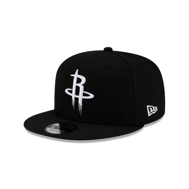 Houston Rockets Black and White 9FIFTY Snapback Hat