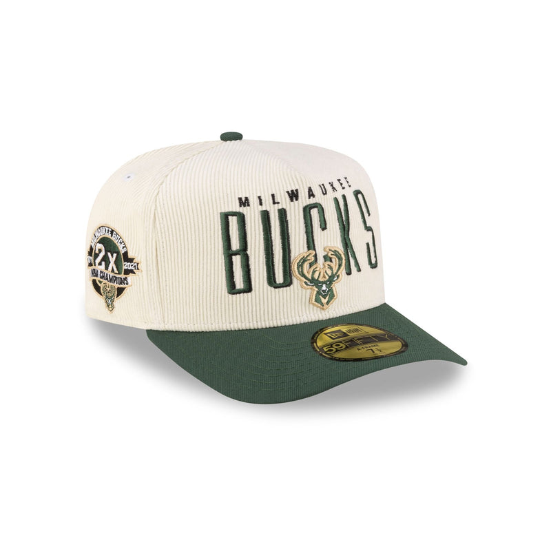 Just Caps Championship Classic Milwaukee Bucks 59FIFTY A-Frame Fitted Hat